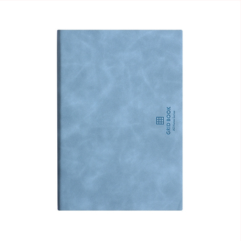 Notebook με τετράγωνες σελίδες; PU κάλυμμα; δέσιμο με μεταλλικό σύρμα; χαρτί 100 gsm από δάσος; 100 σελίδες