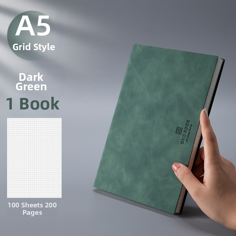 Bilježnica s mrežnim listovima; PU korica; žičano vezivanje; papir šume 100 gsm; 100 stranica