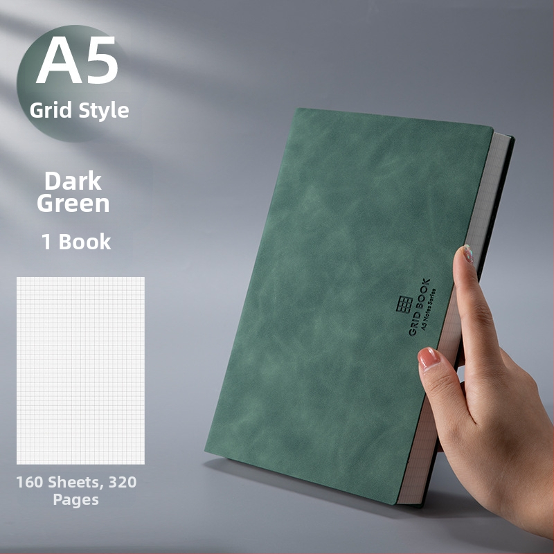 Bilježnica s mrežnim listovima; PU korica; žičano vezivanje; papir šume 100 gsm; 100 stranica