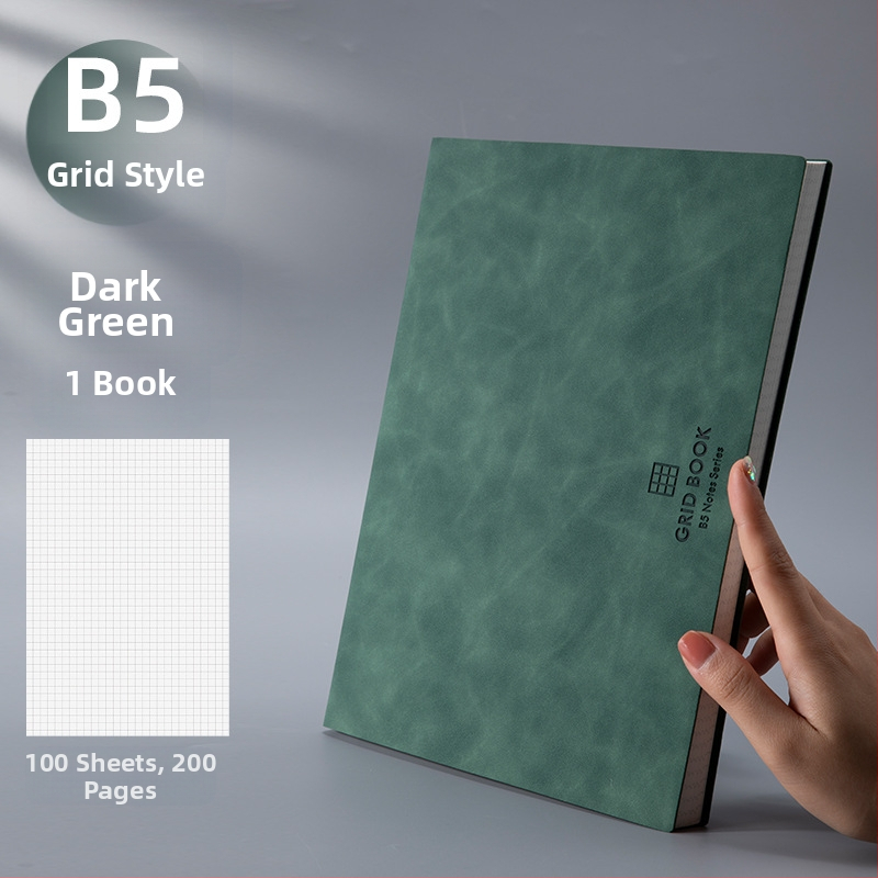 Bilježnica s mrežnim listovima; PU korica; žičano vezivanje; papir šume 100 gsm; 100 stranica