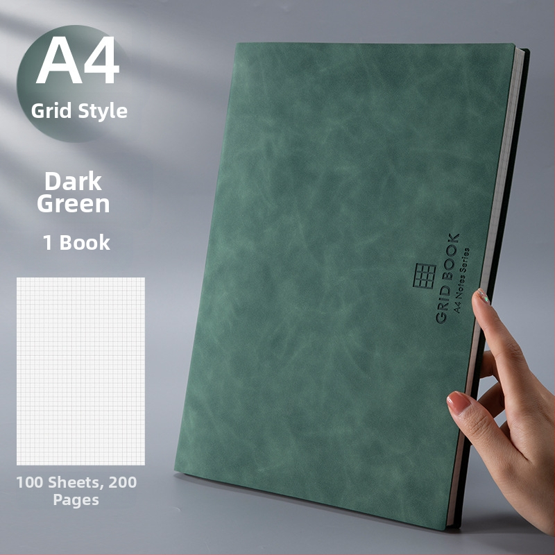 Bilježnica s mrežnim listovima; PU korica; žičano vezivanje; papir šume 100 gsm; 100 stranica