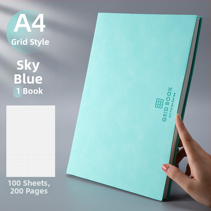 Bilježnica s mrežnim listovima; PU korica; žičano vezivanje; papir šume 100 gsm; 100 stranica