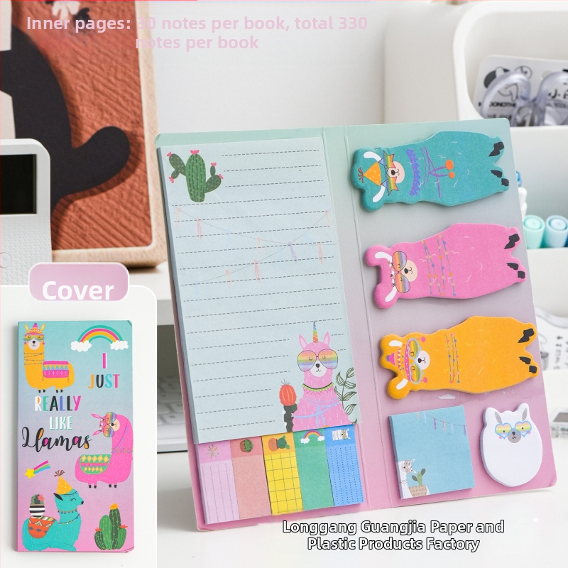 Post-it piezīmes dzīvnieku formās, 30 lapas, līmējošas