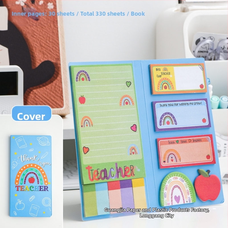 Post-it piezīmes dzīvnieku formās, 30 lapas, līmējošas