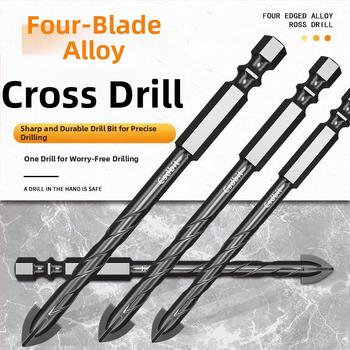 Τρυπάνια διασταύρωσης και τρίγωνα για κεραμικές πλάκες, γυαλί, μάρμαρο και σκυρόδεμα τοίχους