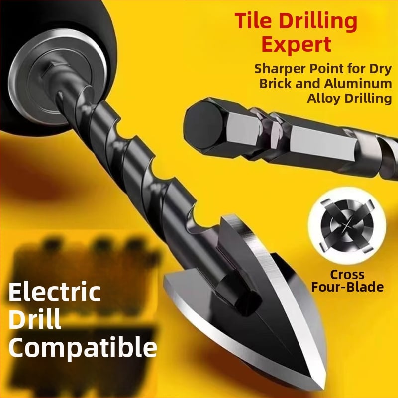 Свредла за кръстосано и триъгълно пробиване за керамични плочки, стъкло, мрамор и бетонни стени
