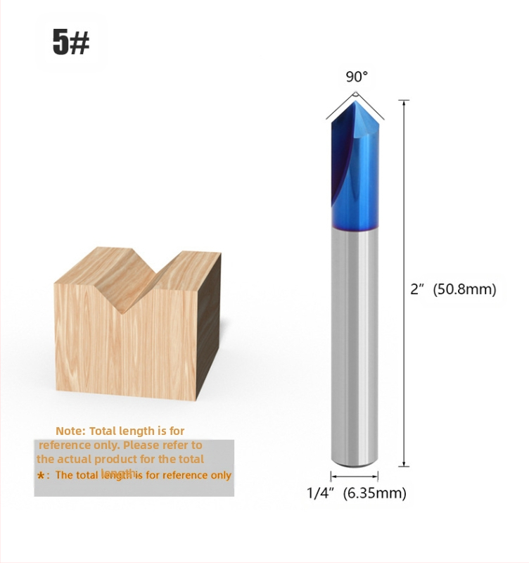 V-alakú maró faipari felhasználásra – sorozat V, CNC-centerekhez kompatibilis, fa/MDF/laminált anyagokhoz