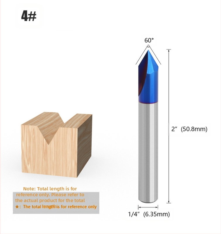 V-alakú maró faipari felhasználásra – sorozat V, CNC-centerekhez kompatibilis, fa/MDF/laminált anyagokhoz