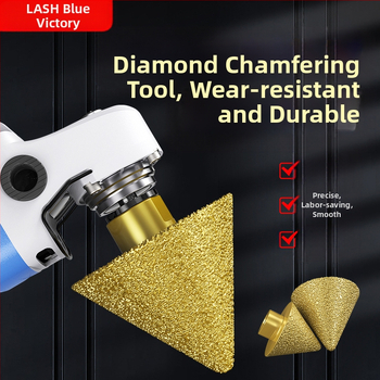 Haoqi Διαμαντένιος κόφτης γωνίας για κεραμικά πλακάκια και μάρμαρο – διάνοιξη οπών, ρεάμερ, τρυπάνι, κωνική κεφαλή λείανσης