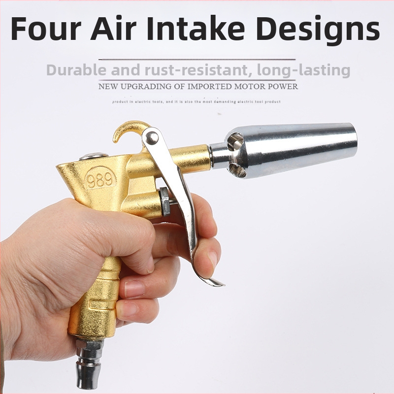 Πνευματικό πιστόλι απομάκρυνσης σκόνης με μεγάλο όγκο αέρα, υψηλή πίεση και ρυθμιζόμενος έλεγχος για κατασκευές