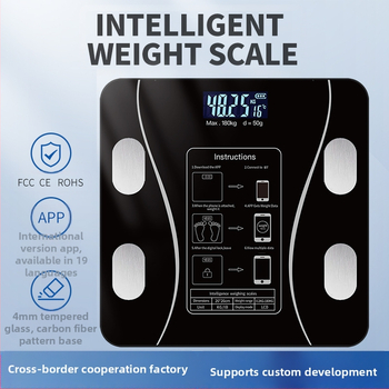 Ķermeņa tauku svari ar Bluetooth — gudra mājas veselības svari pieaugušajiem; mēra svaru, ķermeņa taukus, kalorijas un mitrumu; maksimālais slodze 180 kg