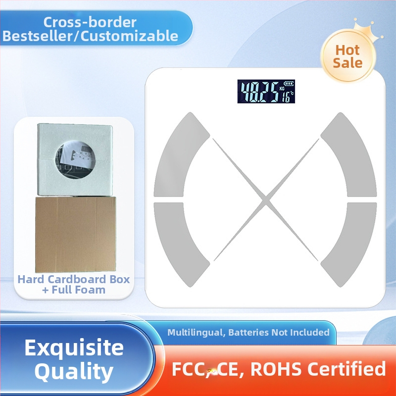 Ķermeņa tauku svari ar Bluetooth — gudra mājas veselības svari pieaugušajiem; mēra svaru, ķermeņa taukus, kalorijas un mitrumu; maksimālais slodze 180 kg