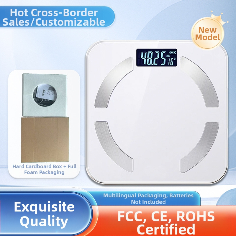 Ķermeņa tauku svari ar Bluetooth — gudra mājas veselības svari pieaugušajiem; mēra svaru, ķermeņa taukus, kalorijas un mitrumu; maksimālais slodze 180 kg