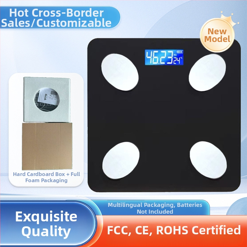 Ķermeņa tauku svari ar Bluetooth — gudra mājas veselības svari pieaugušajiem; mēra svaru, ķermeņa taukus, kalorijas un mitrumu; maksimālais slodze 180 kg