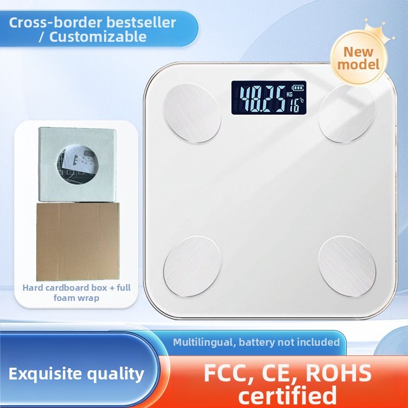 Ķermeņa tauku svari ar Bluetooth — gudra mājas veselības svari pieaugušajiem; mēra svaru, ķermeņa taukus, kalorijas un mitrumu; maksimālais slodze 180 kg