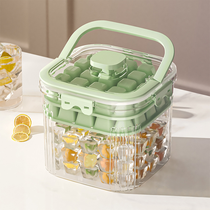 Youfanxin Găleată de Gheață – Transparentă, din Plastic Îngroșat, pentru Picnicuri în Aer Liber, Portabilă și Multifuncțională (Lansată Iulie 2024)