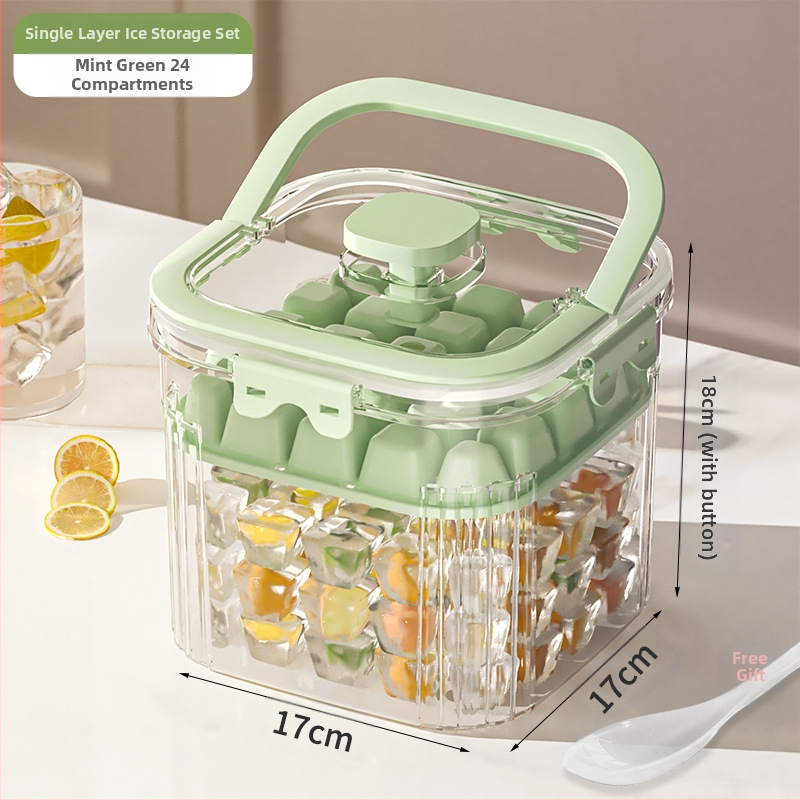 Youfanxin Găleată de Gheață – Transparentă, din Plastic Îngroșat, pentru Picnicuri în Aer Liber, Portabilă și Multifuncțională (Lansată Iulie 2024)