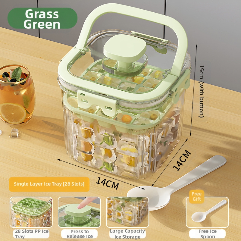 Youfanxin Găleată de Gheață – Transparentă, din Plastic Îngroșat, pentru Picnicuri în Aer Liber, Portabilă și Multifuncțională (Lansată Iulie 2024)