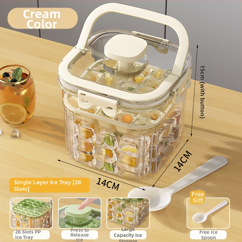 Youfanxin Găleată de Gheață – Transparentă, din Plastic Îngroșat, pentru Picnicuri în Aer Liber, Portabilă și Multifuncțională (Lansată Iulie 2024)