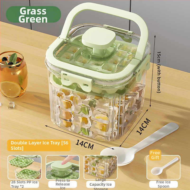 Youfanxin Găleată de Gheață – Transparentă, din Plastic Îngroșat, pentru Picnicuri în Aer Liber, Portabilă și Multifuncțională (Lansată Iulie 2024)