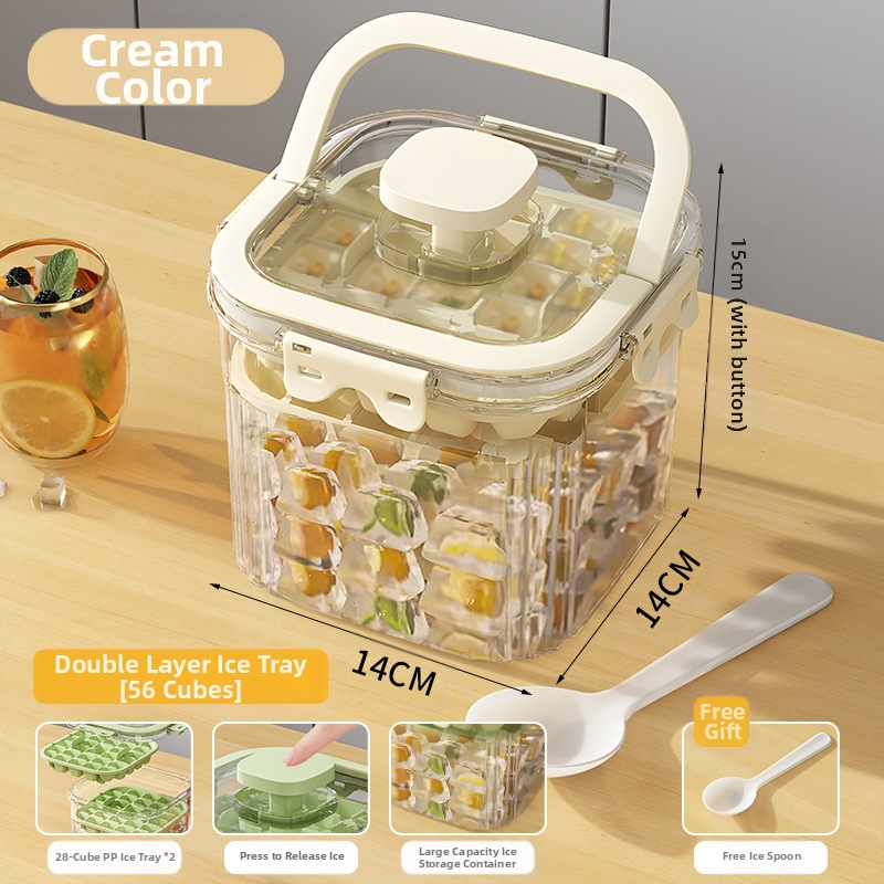 Youfanxin Găleată de Gheață – Transparentă, din Plastic Îngroșat, pentru Picnicuri în Aer Liber, Portabilă și Multifuncțională (Lansată Iulie 2024)