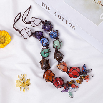 Κολιέ από κρυστάλλινο λίθο Runyangshi, ατομικά συσκευασμένο σε PP σακούλα, μοντέρνο μινιμαλιστικό στυλ