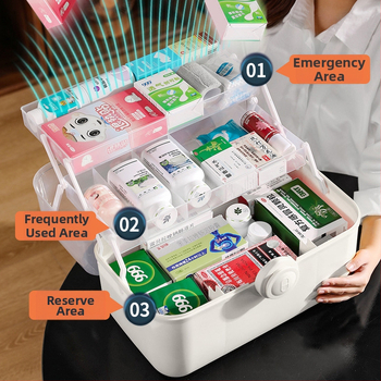 Κούτα φαρμάκων αποθήκευσης - Rhythm, πλαστικό, 3 διαμερίσματα, μοντέλο 85, φορητή (Μάρκα Rhythm; Υλικό: Πλαστικό; Διαμερίσματα: 3; Μοντέλο: 85; Φορητή)