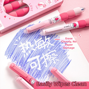 Διαγραφόμενο στιλό γέλης με καπάκι gradient ραφής, πλαστικό σώμα, μηχανισμός κλικ, άκρη από ανοξείδωτο ατσάλι