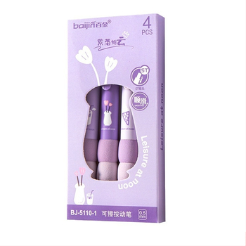 Διαγραφόμενο στιλό γέλης με καπάκι gradient ραφής, πλαστικό σώμα, μηχανισμός κλικ, άκρη από ανοξείδωτο ατσάλι