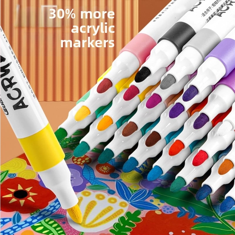 Hundred Knowledge akrila marķieris, ūdensizturīgs, graffiti un akvareļu zīmējumiem