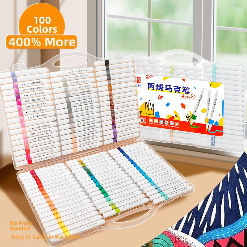 Hundred Knowledge akrila marķieris, ūdensizturīgs, graffiti un akvareļu zīmējumiem