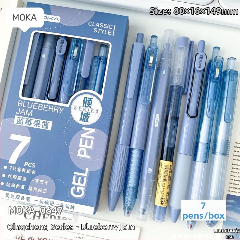 Gēla pildspalva ar plastmasas korpusu, nerūsējošā tērauda gals, neizdzēšams