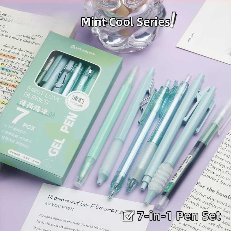 Gēla pildspalva ar plastmasas korpusu, nerūsējošā tērauda gals, neizdzēšams