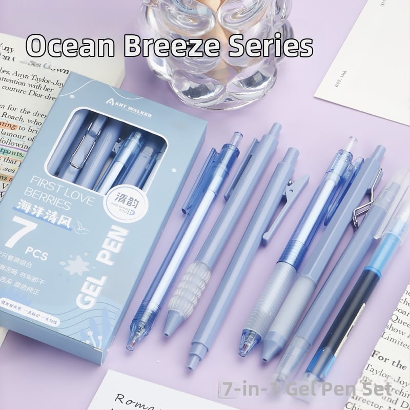 Gēla pildspalva ar plastmasas korpusu, nerūsējošā tērauda gals, neizdzēšams