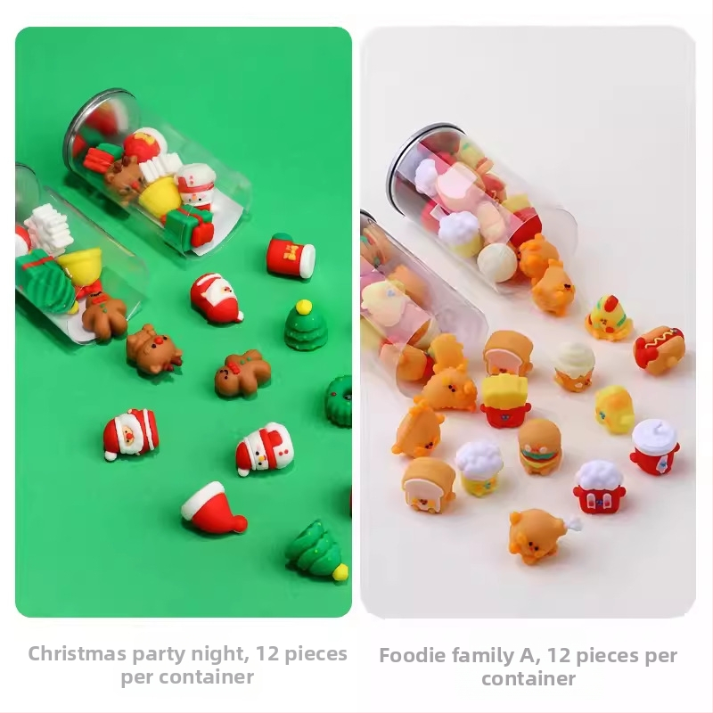 Keqijia 3D гума за корекция с форми на морски животни в кофа, TPR материал, за деца и ученици