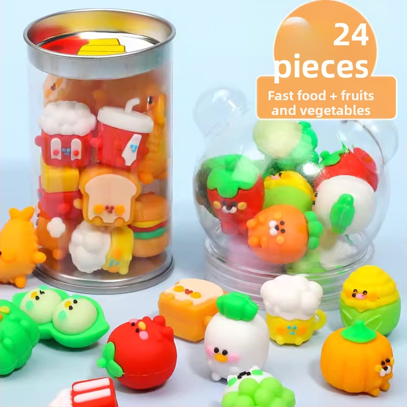 Keqijia 3D гума за корекция с форми на морски животни в кофа, TPR материал, за деца и ученици