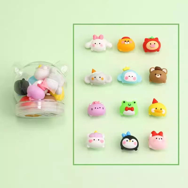 Keqijia 3D гума за корекция с форми на морски животни в кофа, TPR материал, за деца и ученици