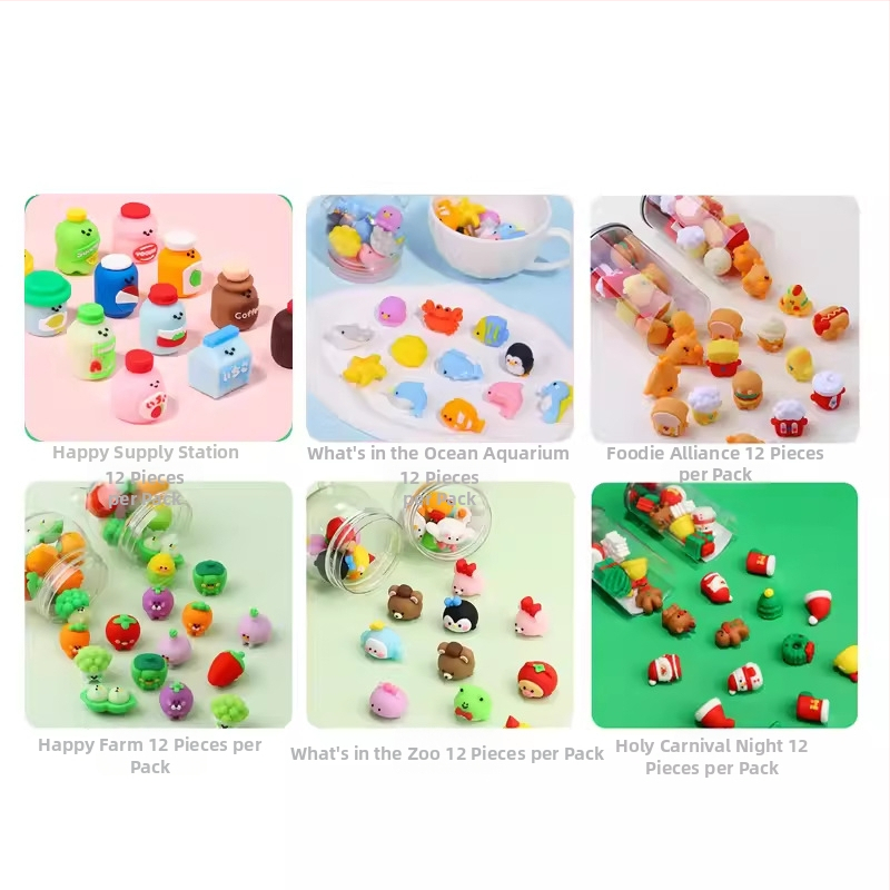 Keqijia 3D гума за корекция с форми на морски животни в кофа, TPR материал, за деца и ученици