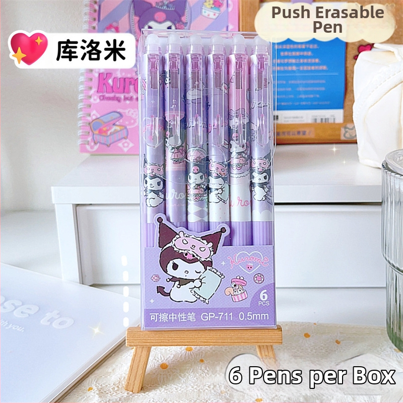 Wenlai Karikatūras Dzēšamā Gēla Pildspalva, Plastmasas korpuss, Nospiežamais Mehānisms, Gēla Tinte