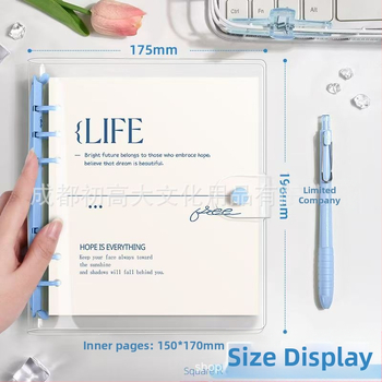 Σημειωματάριο με PVC εξώφυλλο, δέσιμο loose-leaf, χαρτί 80 g/m², XFYP, δημιουργικές τάσεις