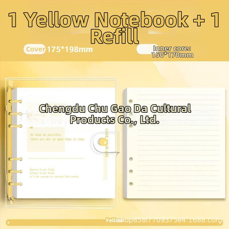 Bilježnica s PVC koricama, veza na listove (loose-leaf), papir 80 g/m², XFYP, kreativni trendovi