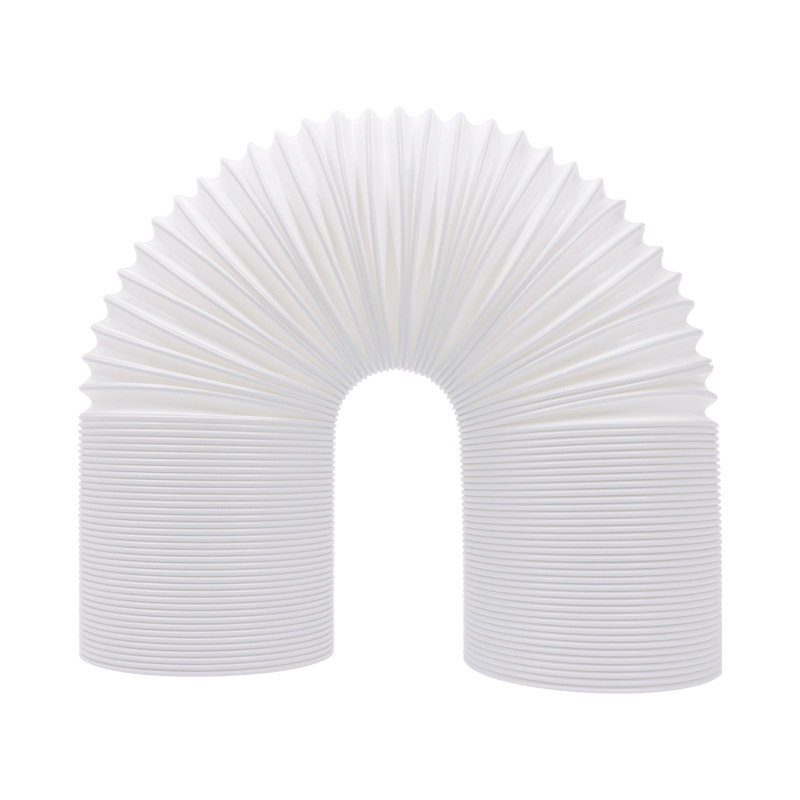 Преносима тръба за изхвърляне на въздух от климатик с телескопичен топлообменник и усилена кордувана PP тръба с метална армировка