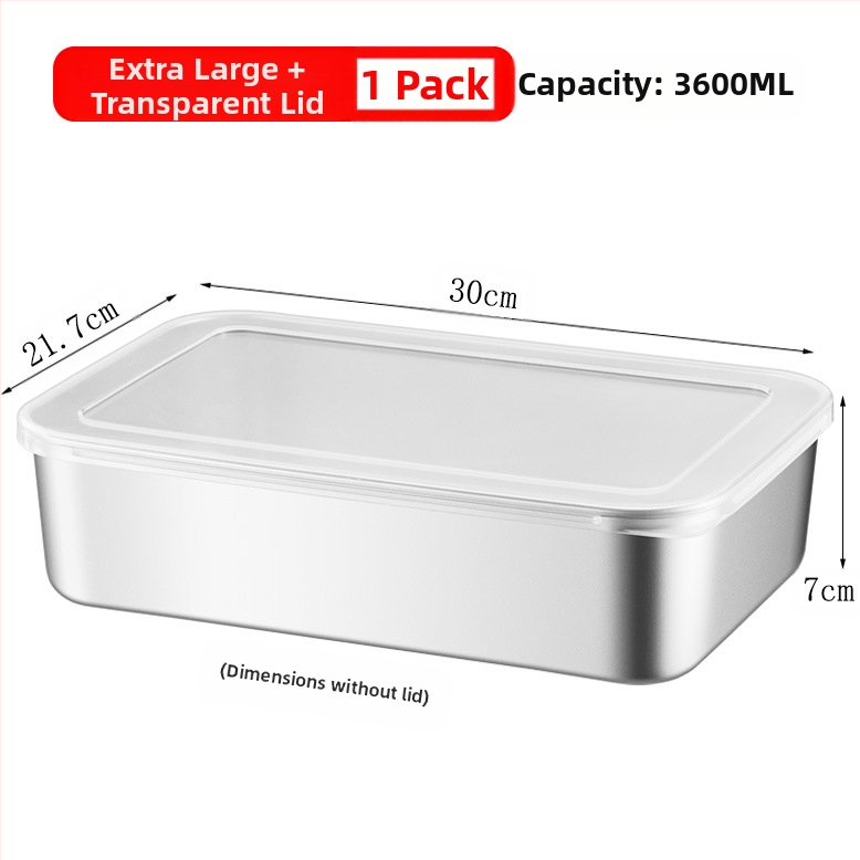 Nerūdijančio plieno kvadratinė lėkštė su dangčiu – patvari serviravimo ir laikymo talpa, elektrolyzinis paviršius, galimybė spausdinti logotipą