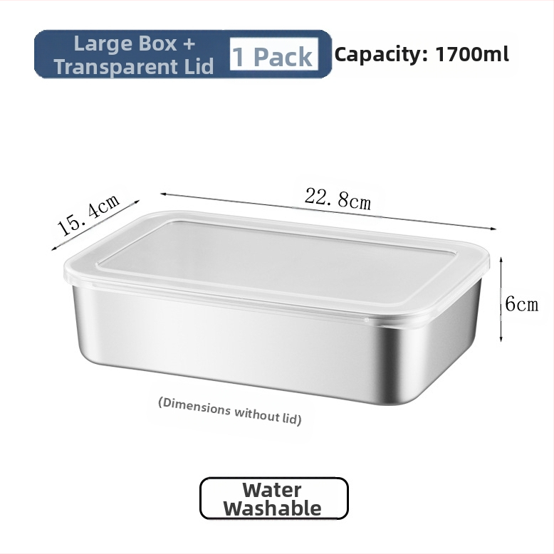 Nerūdijančio plieno kvadratinė lėkštė su dangčiu – patvari serviravimo ir laikymo talpa, elektrolyzinis paviršius, galimybė spausdinti logotipą