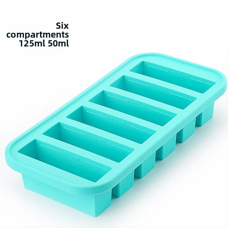 Силиконова форма за лед с капак – 500 ml, бързо замразяване, лесно изваждане, кутия за съхранение на храна