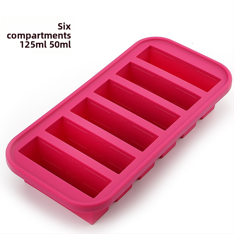 Силиконова форма за лед с капак – 500 ml, бързо замразяване, лесно изваждане, кутия за съхранение на храна