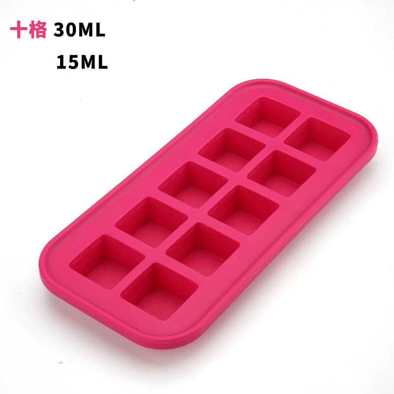 Силиконова форма за лед с капак – 500 ml, бързо замразяване, лесно изваждане, кутия за съхранение на храна