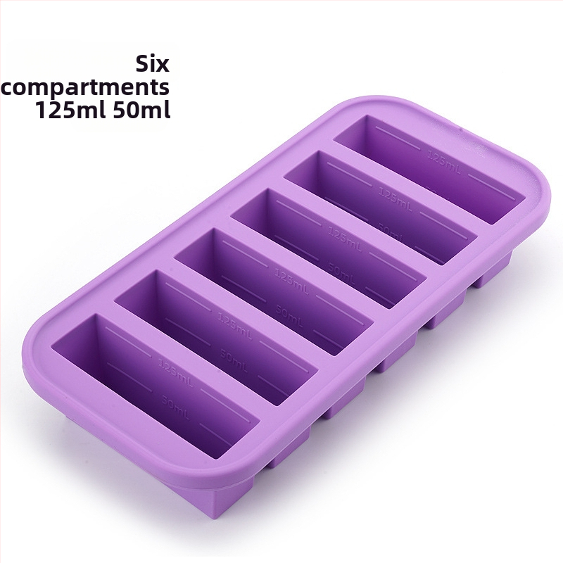 Силиконова форма за лед с капак – 500 ml, бързо замразяване, лесно изваждане, кутия за съхранение на храна