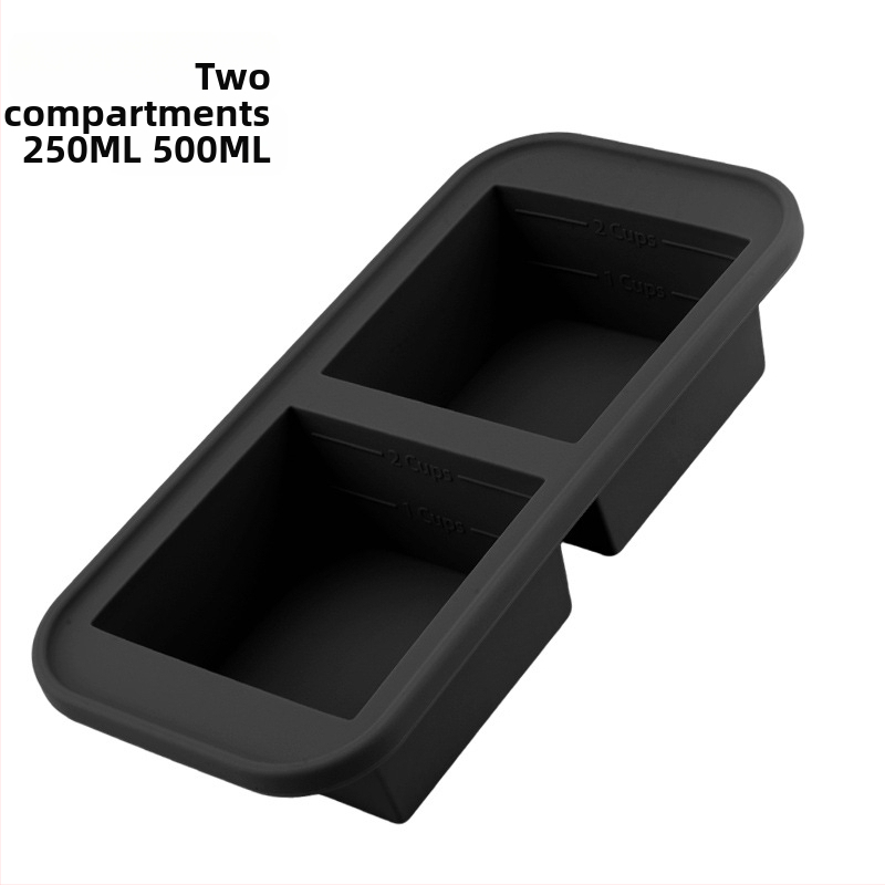 Силиконова форма за лед с капак – 500 ml, бързо замразяване, лесно изваждане, кутия за съхранение на храна