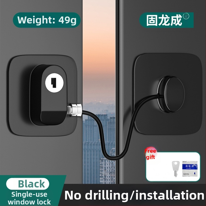 Gulongcheng 814 paroles slēdzene logu un durvju – nerūsējošais tērauds + ABS, bērnu drošība, piemērots logiem un bīdāmām durvīm, daudzfunkcionāla slēdzene